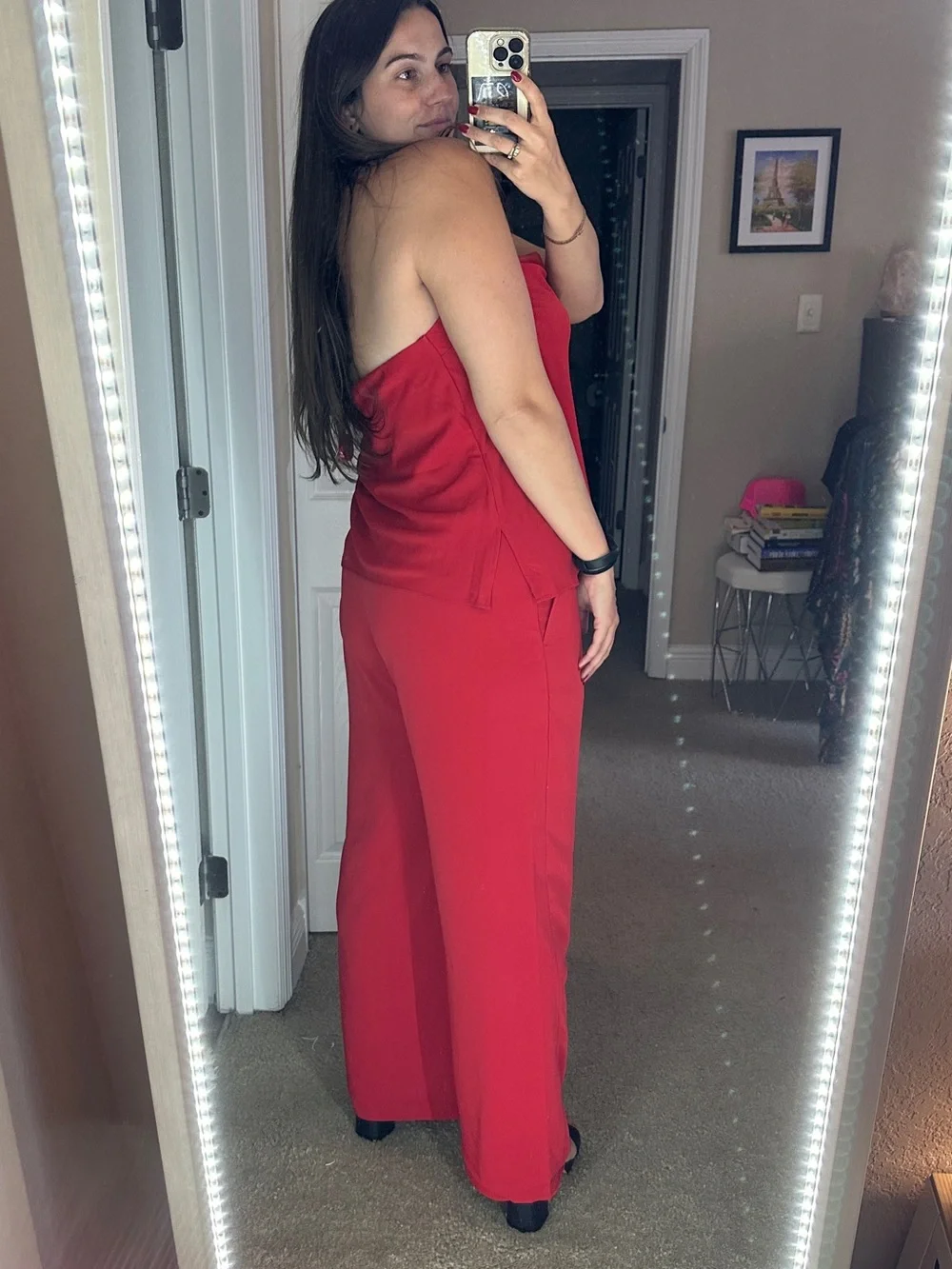 Abercrombie & Fitch bright red